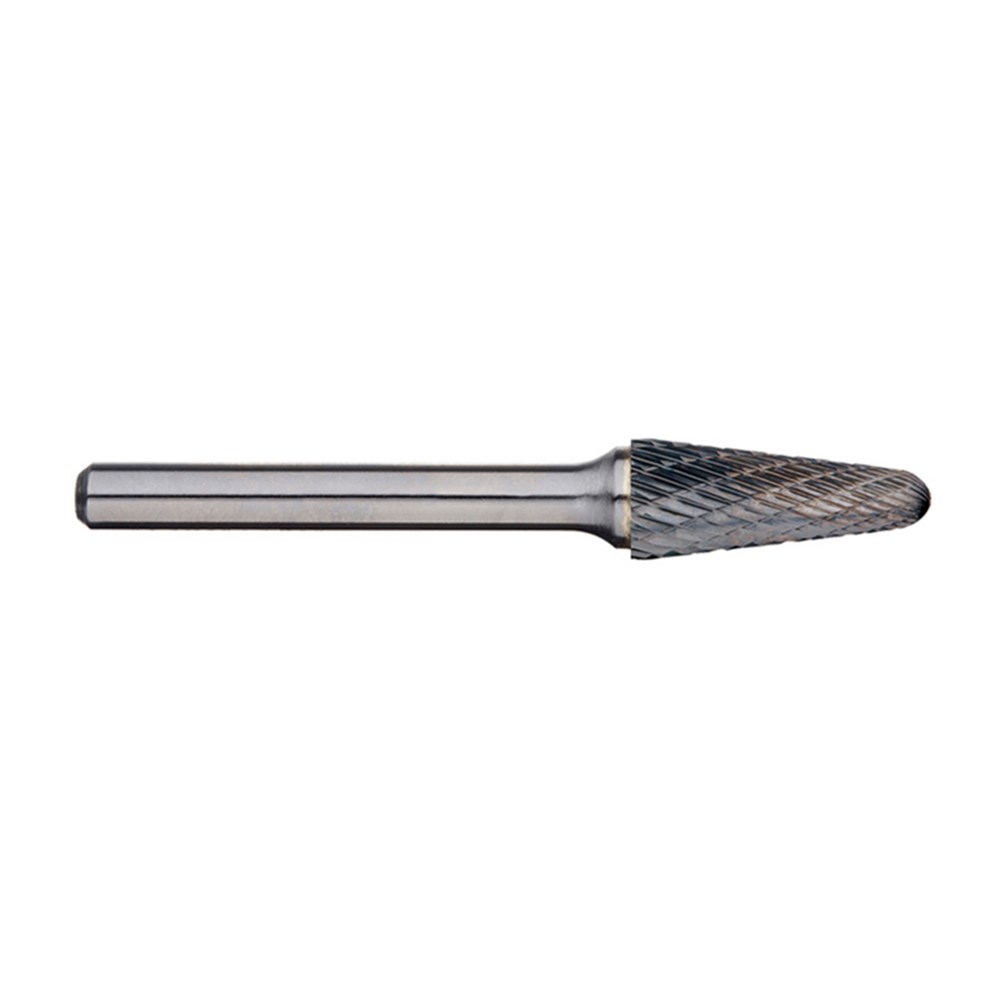1/4 Inch Included Angle Carbide Burr, 1/4 Inch shank dia - 6 Inch Long