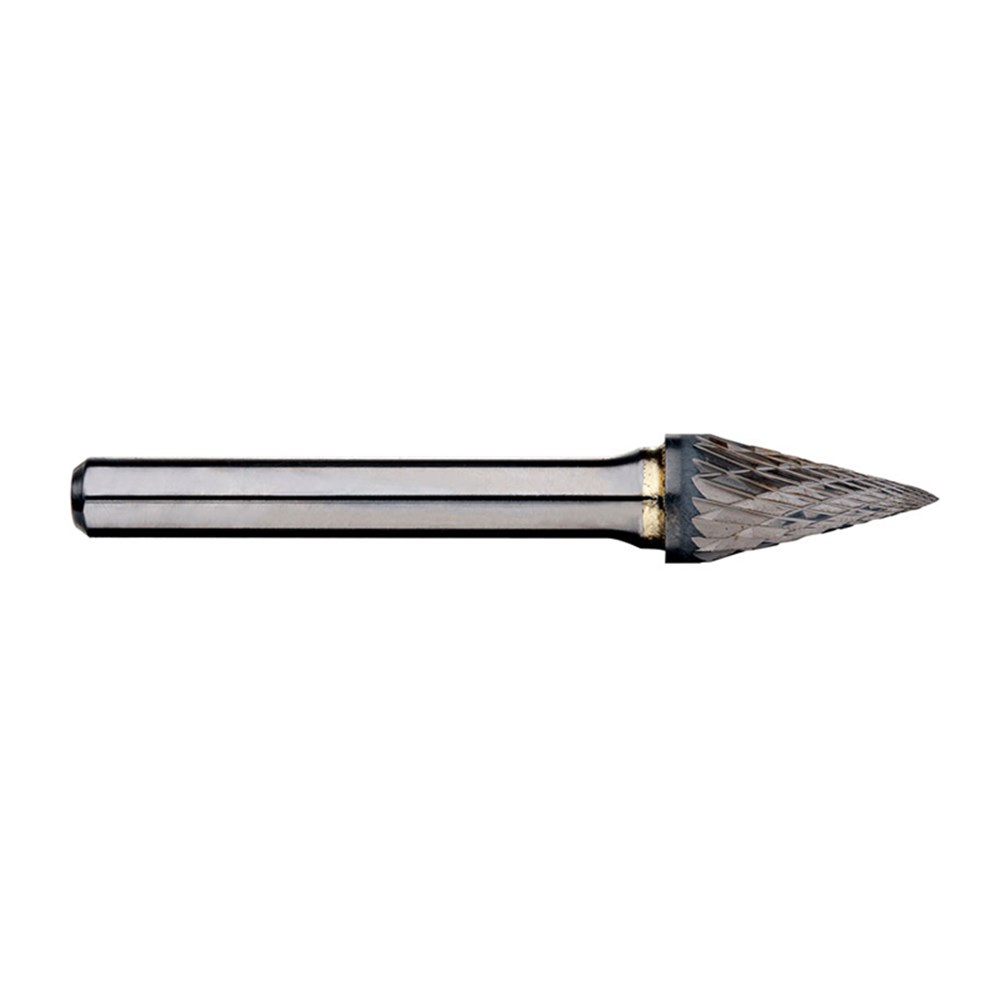 [170-SM-41DC] 1/8 Inch Pointed Cone Carbide Burr, 1/8 Inch shank dia