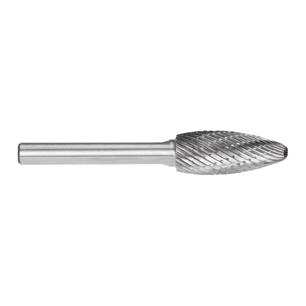 [170-SH-5DCS] 1/2 Inch Flame Carbide Burr | Silver Series