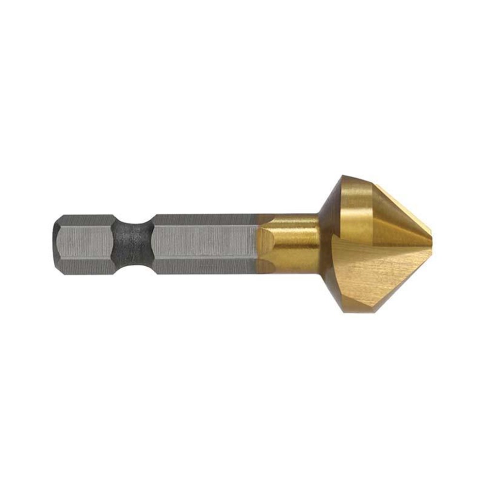 Countersink 3 Flute 16mm TiN 1/4 Inch Hex Shank Carded