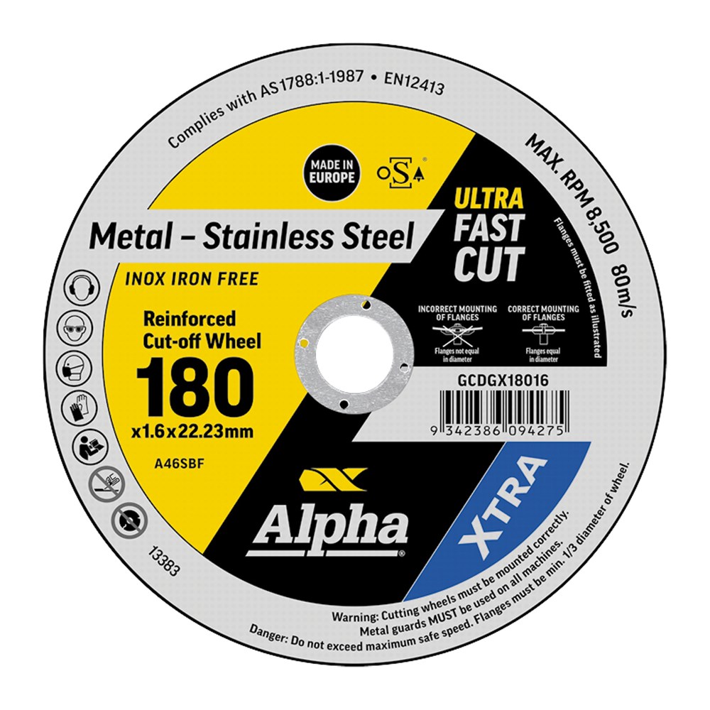 [170-GCDGX18016] XTRA Cutting Disc 180 x 1.6mm | Bulk