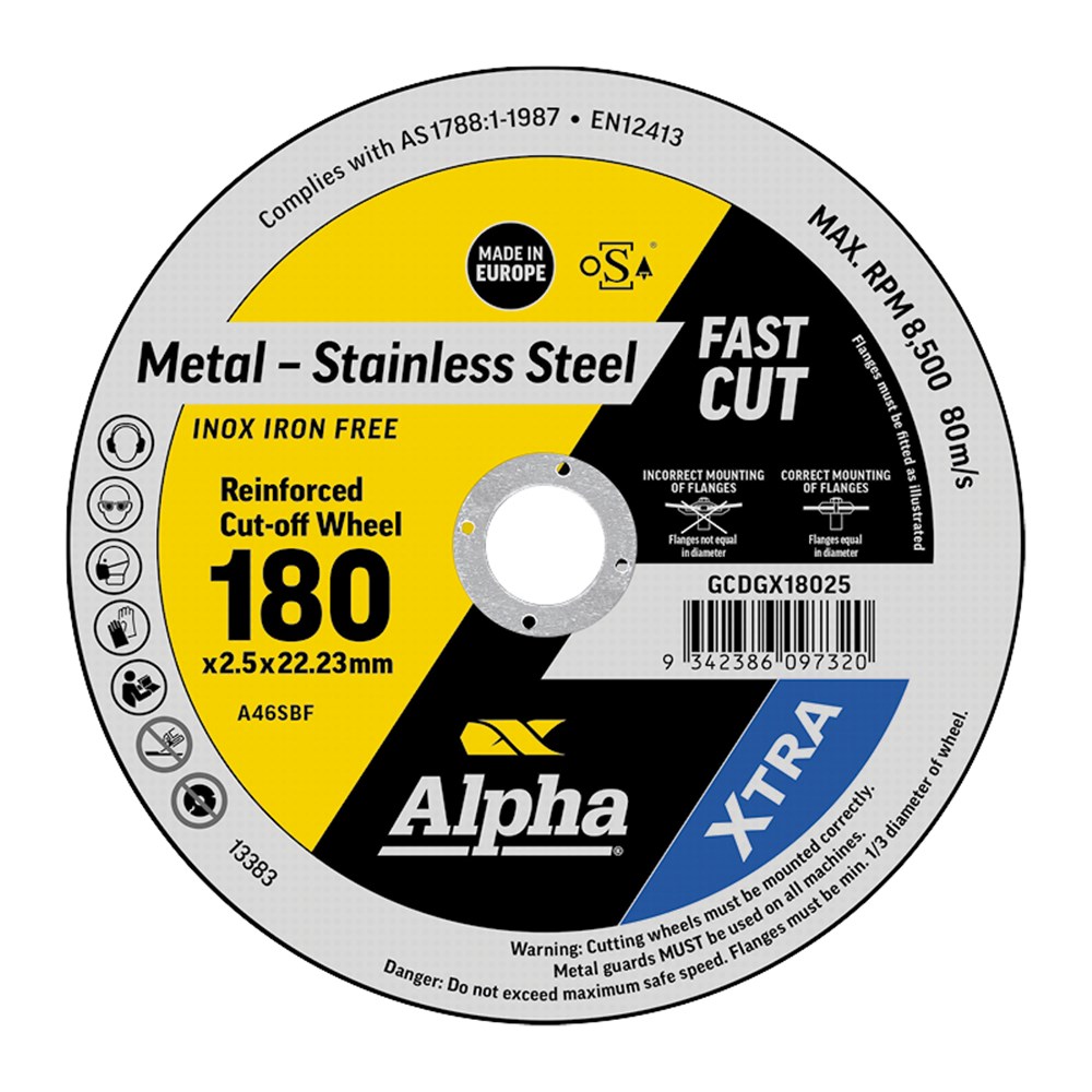 [170-GCDGX18025] XTRA Cutting Disc 180 x 2.5mm | Bulk