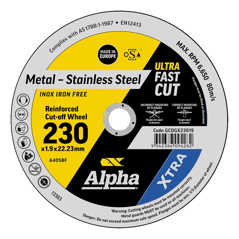 [170-GCDGX23019] XTRA Cutting Disc 230 x 1.9mm | Bulk