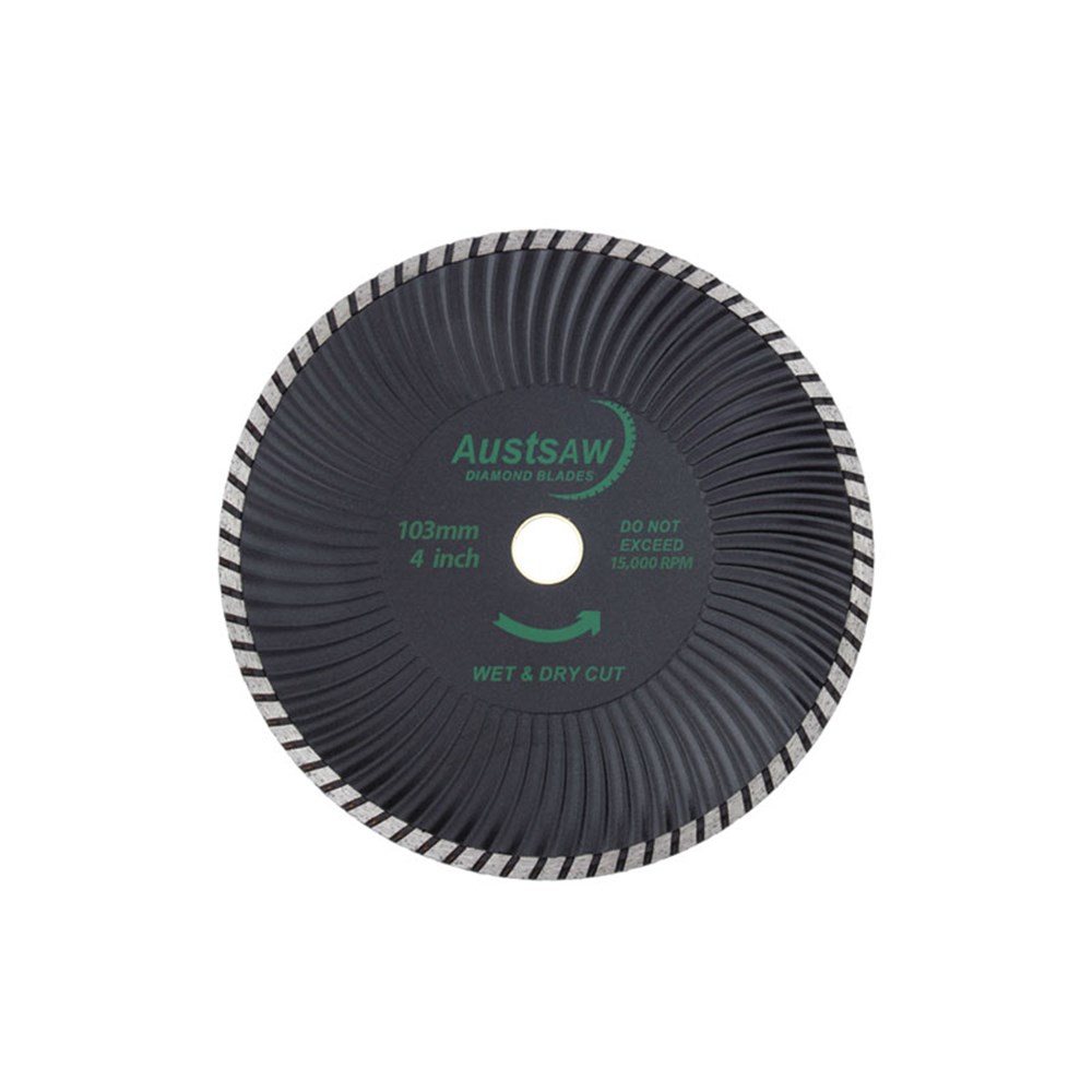 Austsaw - 103mm (4in) Diamond Blade Super Turbo Wave - 16mm Bore - Super Turbo
