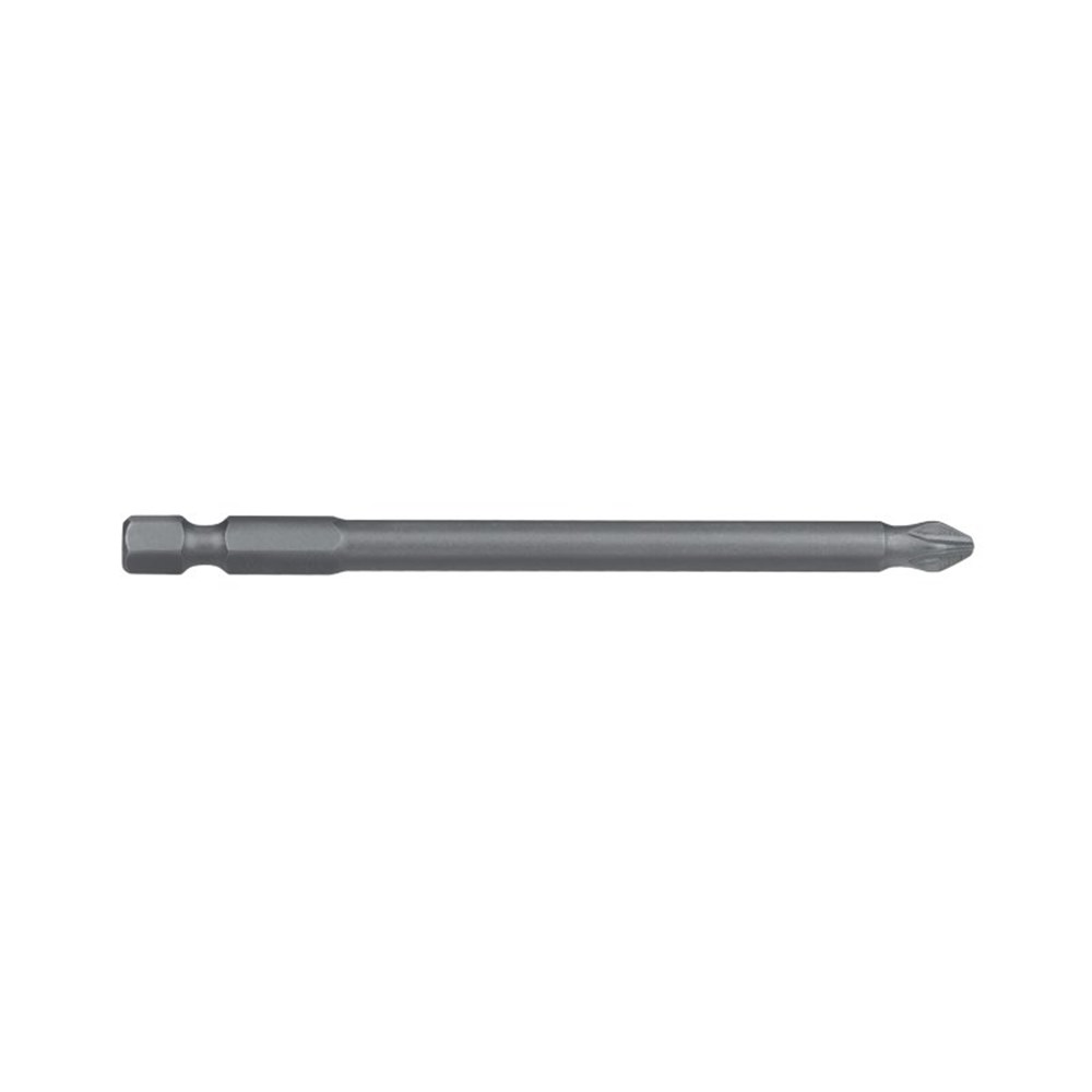 PH2 x 100mm Phillips Ribbed Power Bit Carded
