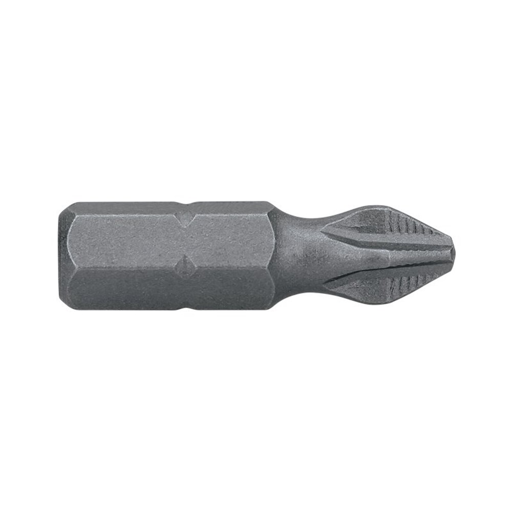 [170-CPH225SR] PH2 x 25mm Phillips Ribbed Insert Bit Card of 2