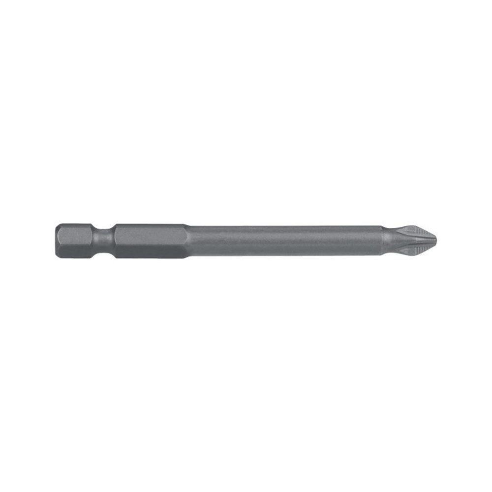 PH2 x 75mm Phillips Ribbed Power Bit Carded