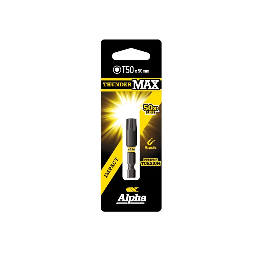 ThunderMax TX50 x 50mm Impact Power Bit Carded