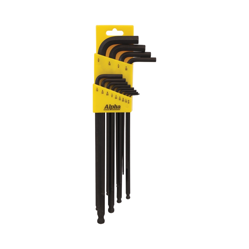 13 Piece Imperial Hex Key Set - 0.05 - 3.8 Inch | Carded