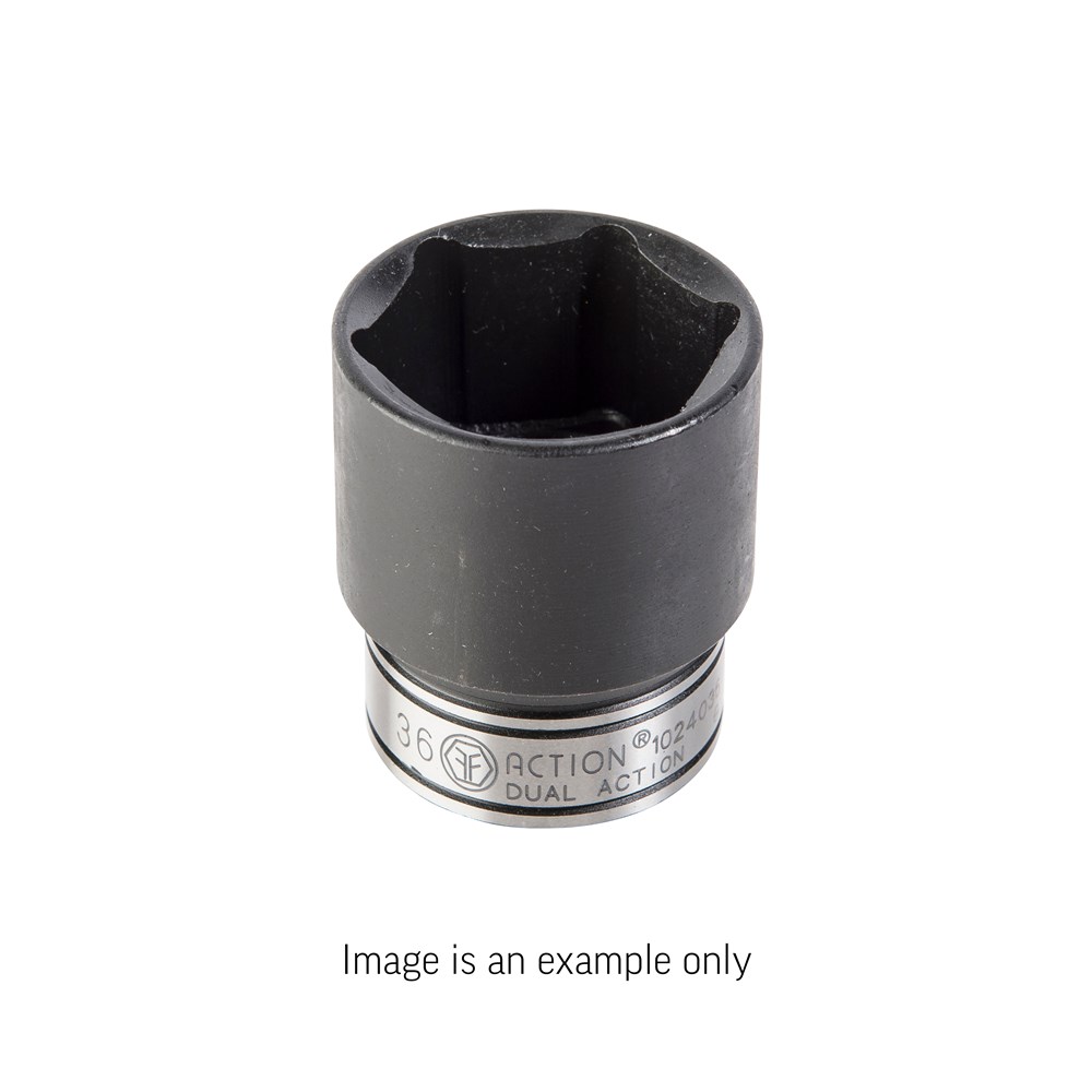 19mm x 3/8 Inch Drive 6 Point Socket Dual Action