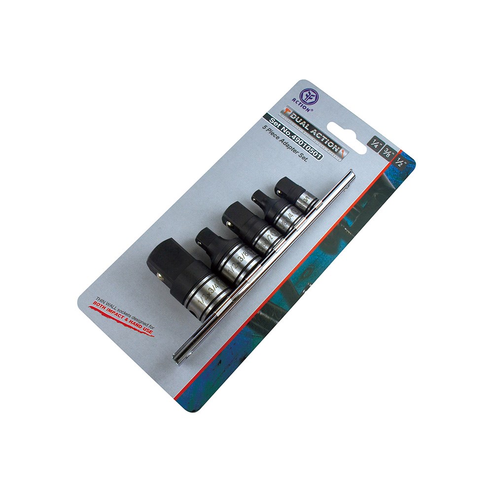 5PCE Adaptor Set 1/4 Inch to 3/4 Inch Rail Mount Dual Action