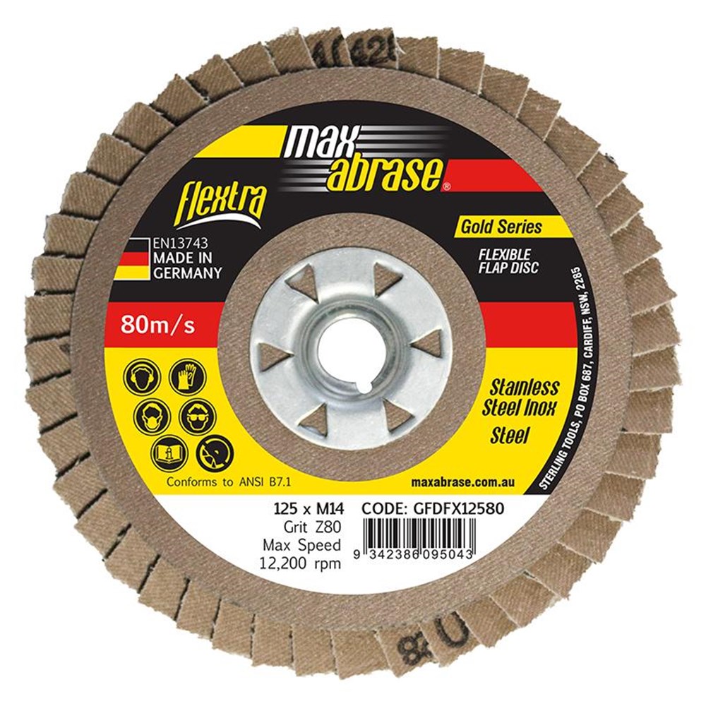 FLEXtra Flap Disc 125mm Z80 Grit Zirconia