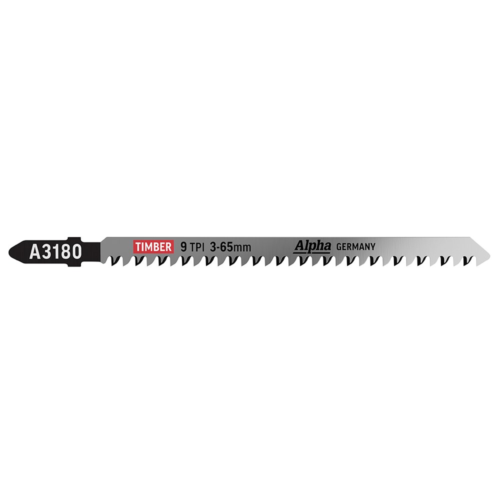 Alpha Jigsaw Blade | 9 TPI | 115mm | CV Ground (x5)