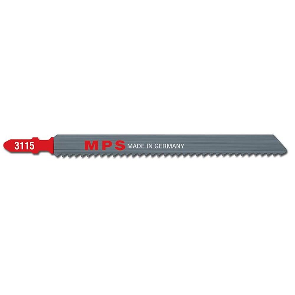 MPS Jigsaw Blade HSS, 130mm, 12 tpi, Wavy, Euro Shank (x5)