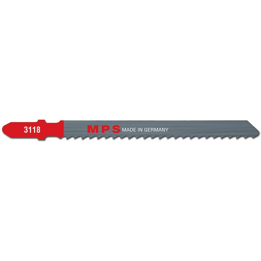 MPS Jigsaw Blades HSS,100mm,8 tpi, milled, Euro shank (x5)