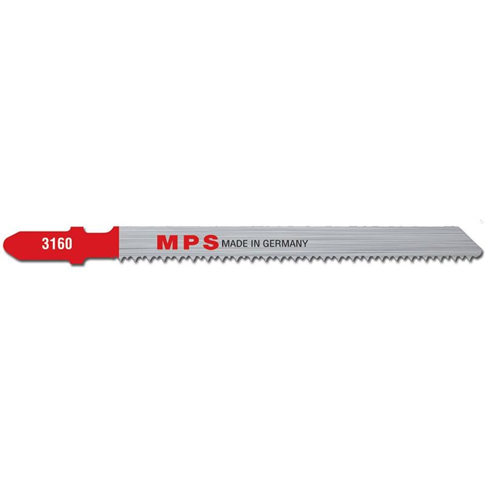 MPS Jigsaw Blade, CV, 100mm, 12 tpi, Ground, Euro shank (x5)