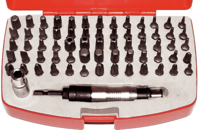 67 Piece 1/4 Inch Hex Power Bit Set With Universal Extension