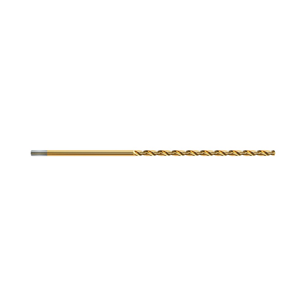 1/8in (3.18mm) Long Series Drill Bit - Gold Series (OAL 131mm) Bulk 10 Pack