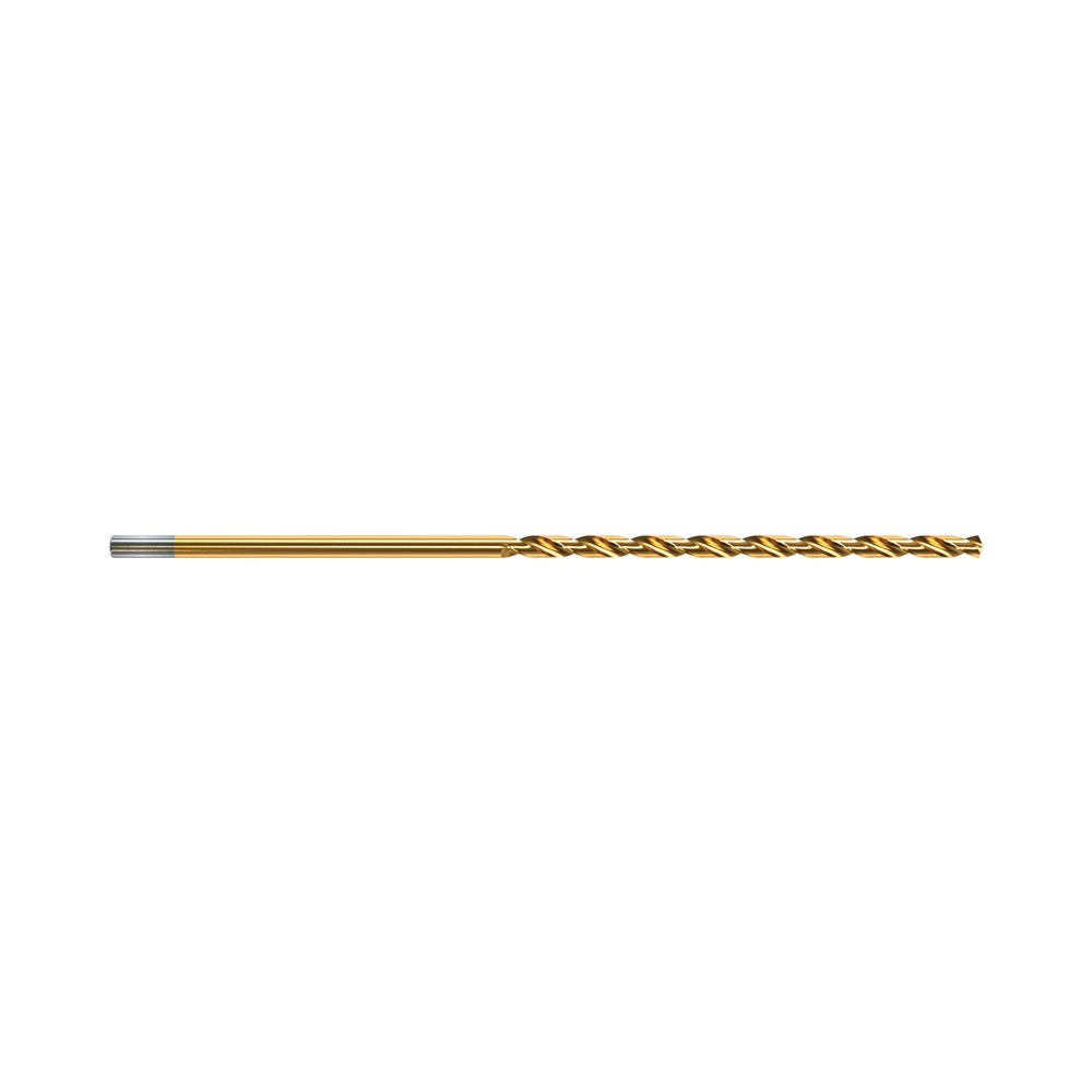 9/64 Inch (3.57mm) Long Series Drill Bit - Gold Series (OAL 137mm) Bulk 10 Pack