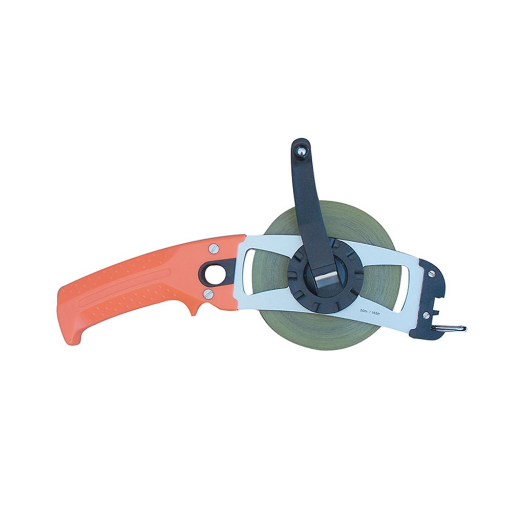 [170-LFP3013I] 30m/100ft Pistol Steel Open Reel Tape Measure