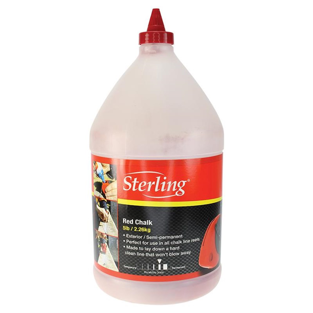 [170-CR-RED-5] Sterling Chalk Refill: Red 2.26kg (5lbs)