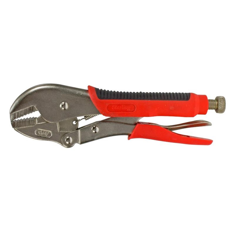 Sterling Locking Pliers - 250mm, 10in - Straight Jaw / Rubber Grip