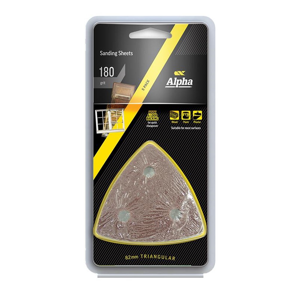 [170-ASS18005] Multi-Tool Sanding Sheets - 180 Grit - 5 Pack