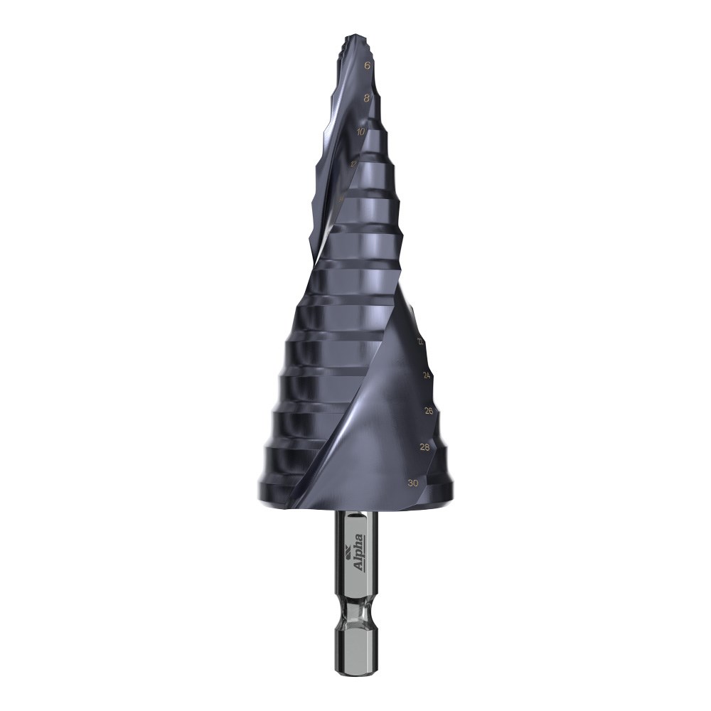 6-30mm | Onsite Plus Step Drill - Spiral Flute