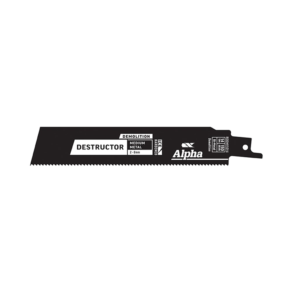 [170-RDDM15014-5] Destructor Demolition - Metal - Recip Blade, 14 TPI, 150mm - 5 Pack