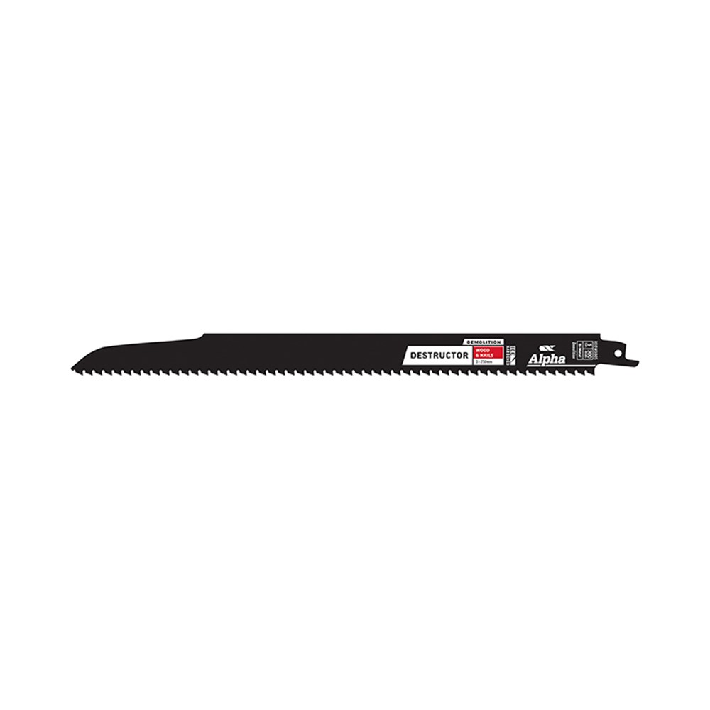 Destructor Demolition - Wood & Nails - Recip Blade, 5 TPI, 300mm - 25 Pack
