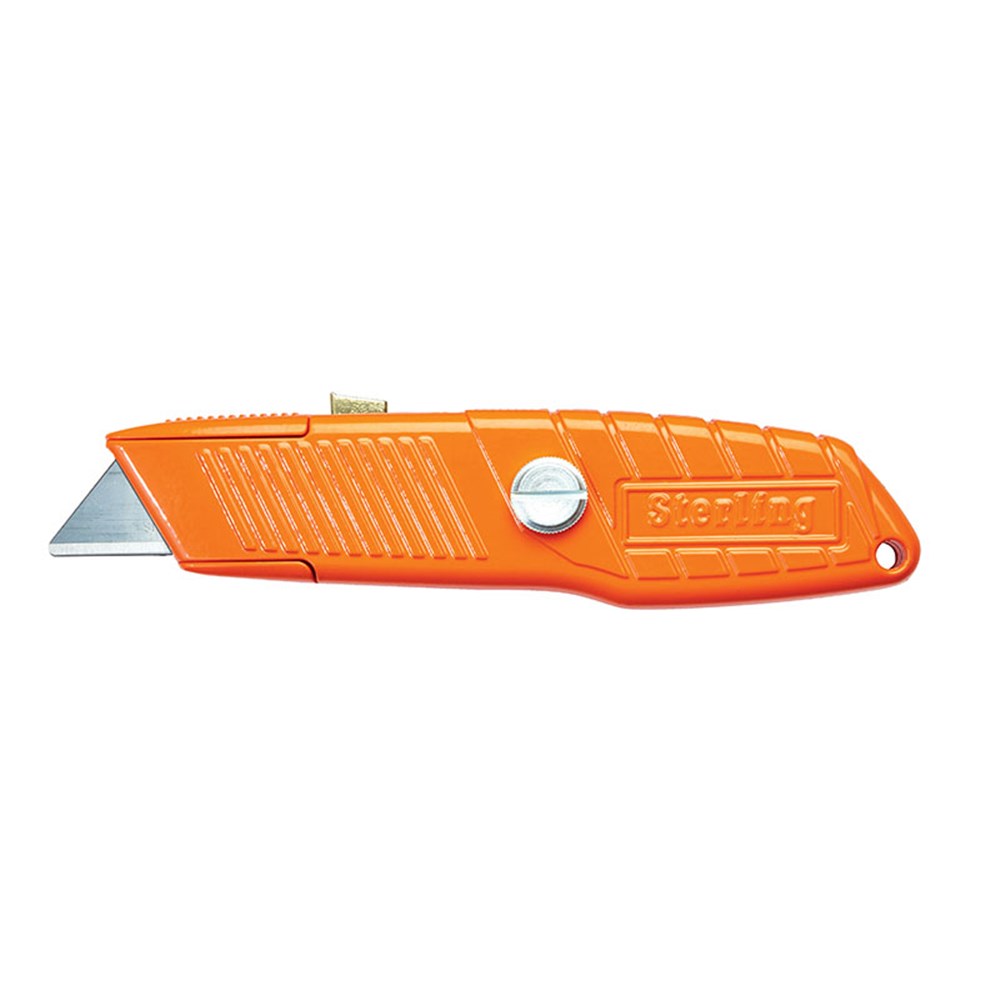 Orange Ultra-Grip Safety Knife Thumlock