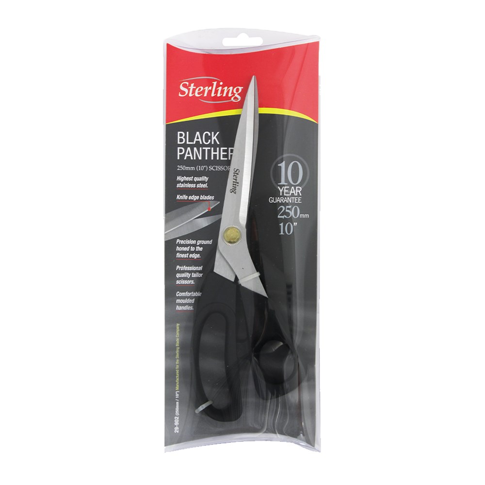 250mm Black Panther Scissors