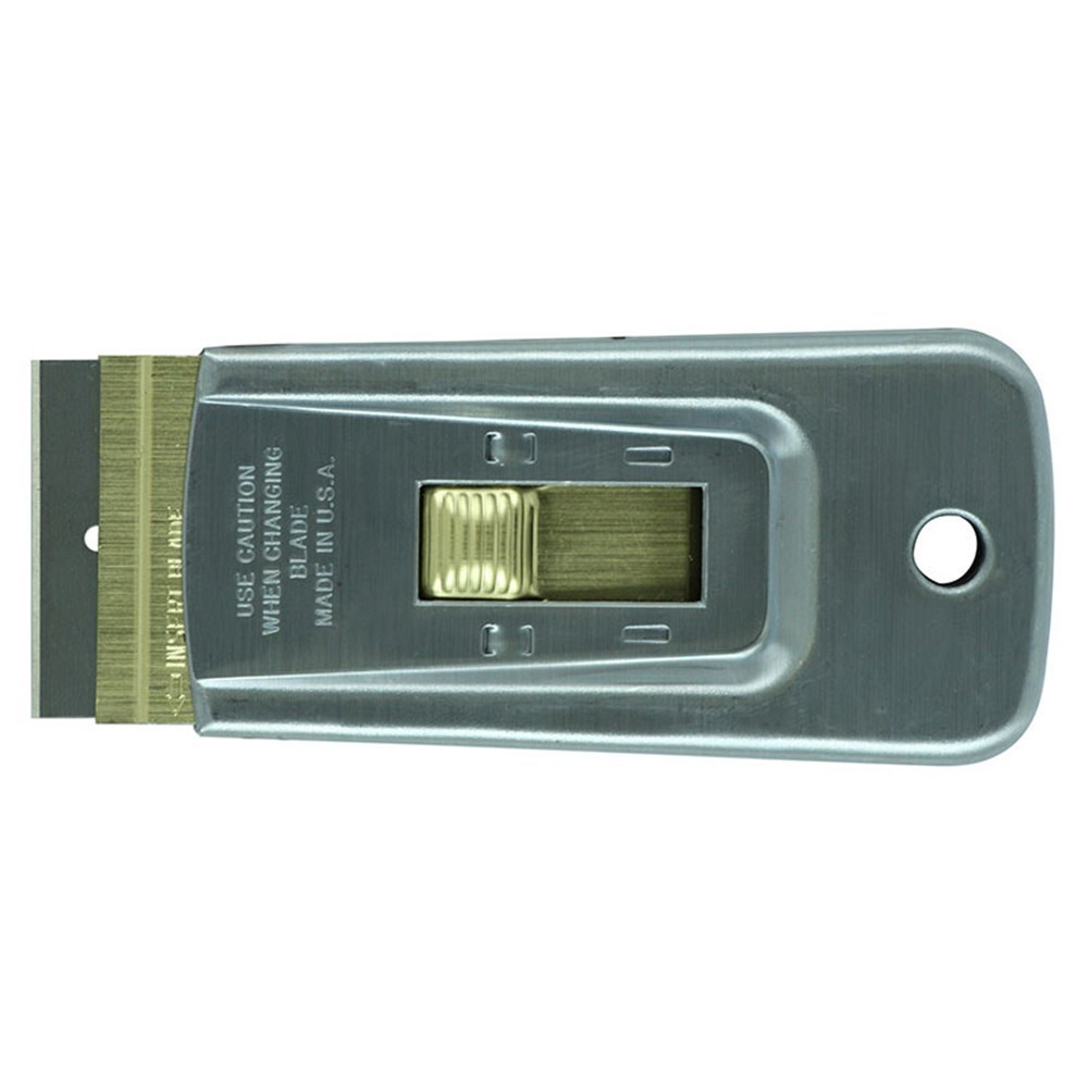 Metal Heavy Duty Scraper with Brass Button with blade