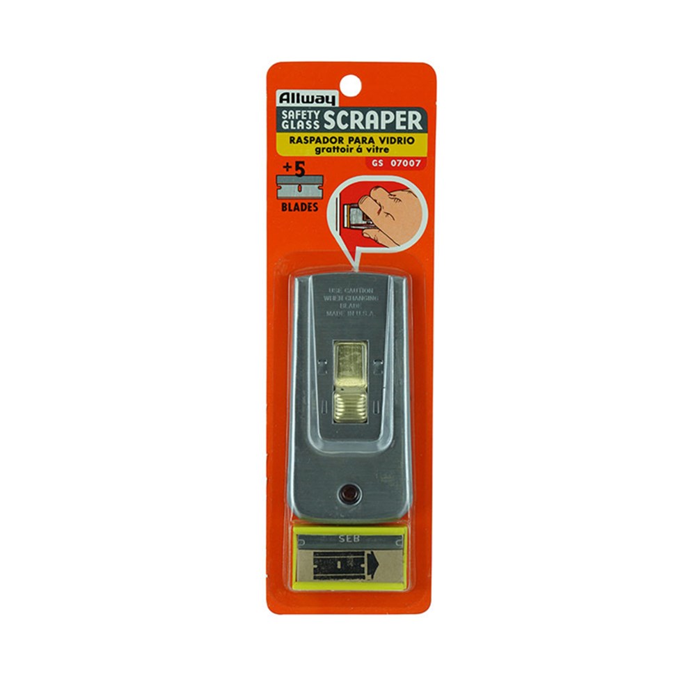 Brass Button Scraper 5 Blades Carded - GS07007