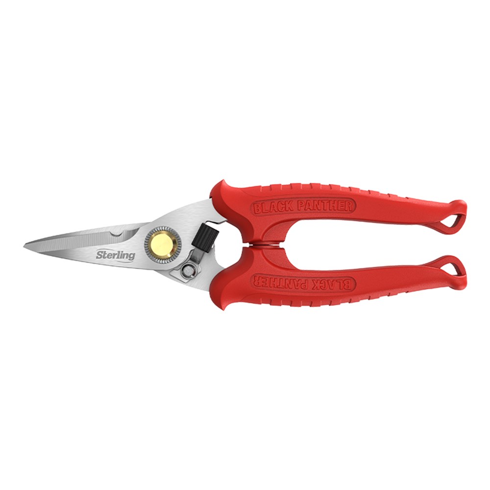 185mm Black Panther Red Hi Tensile Industrial Snips