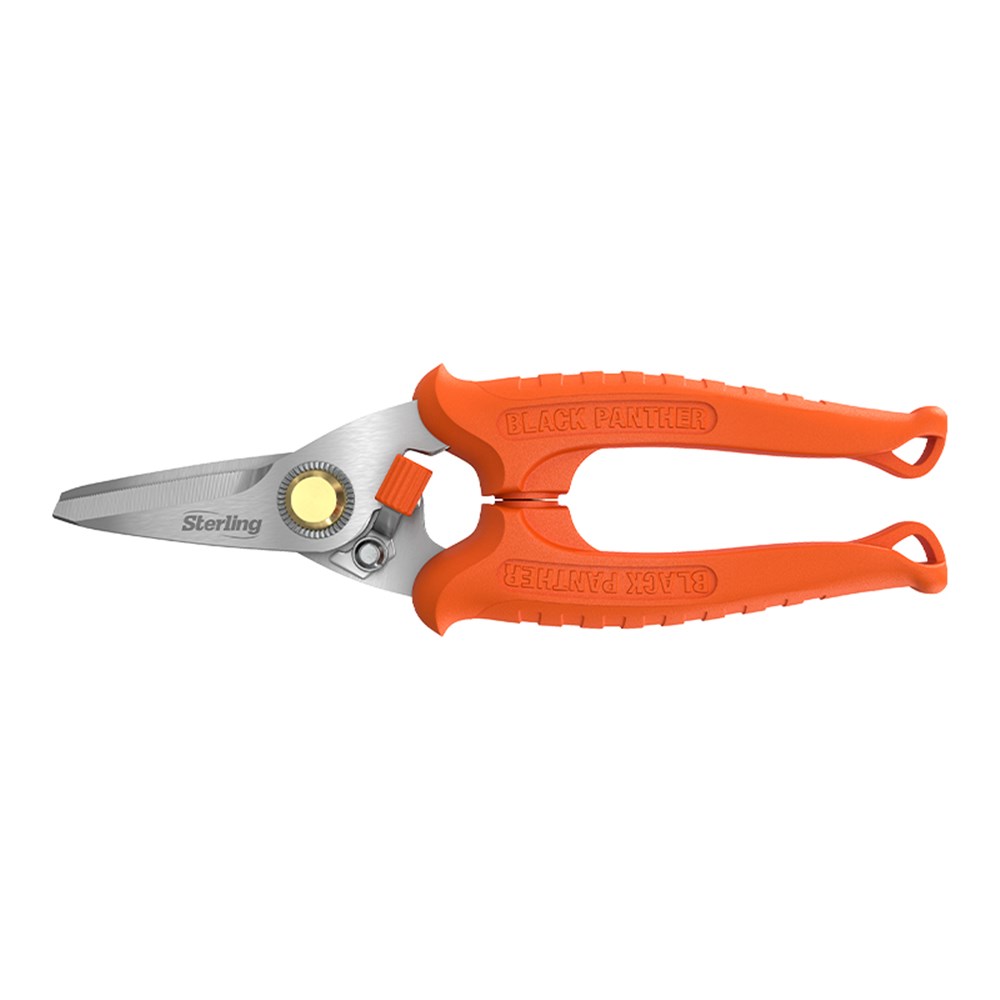[170-29-704B] 185mm Black Panther Industrial Snips: Bulk with Round Points