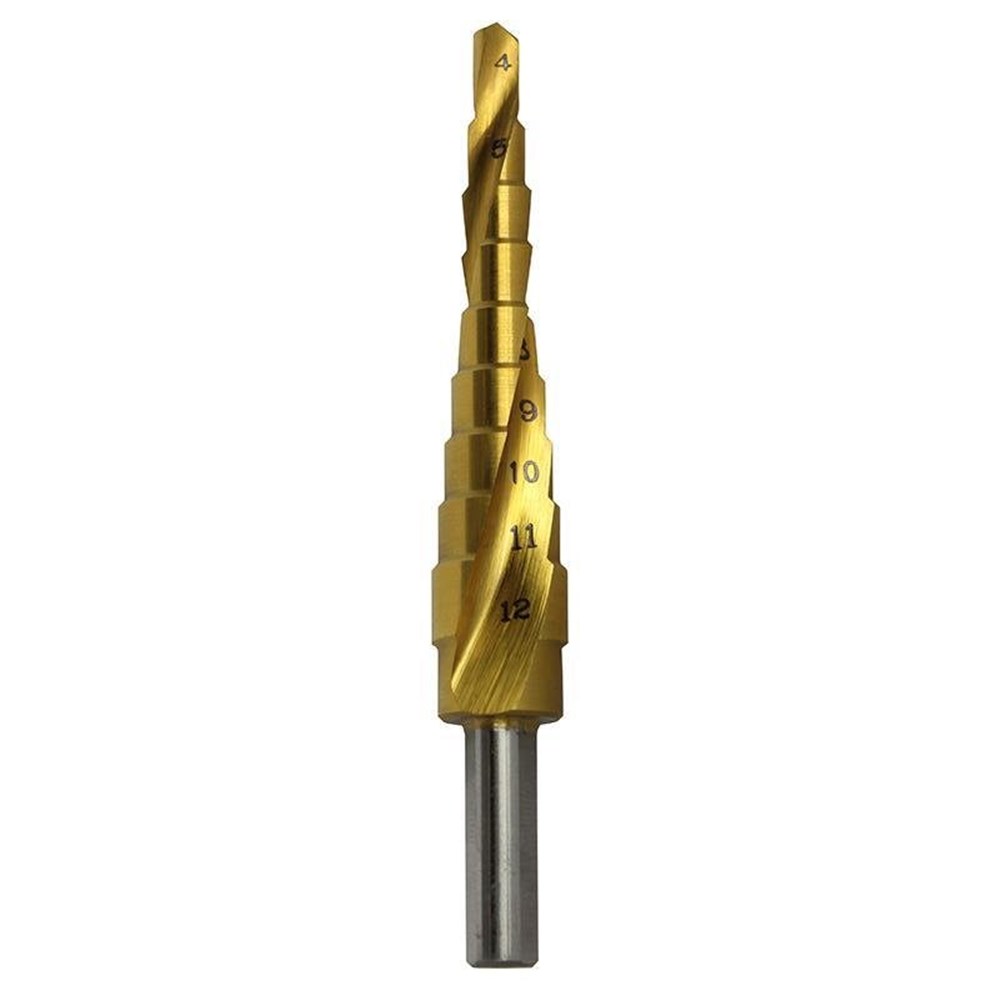 Step Drill Spiral Flute 4-12mm