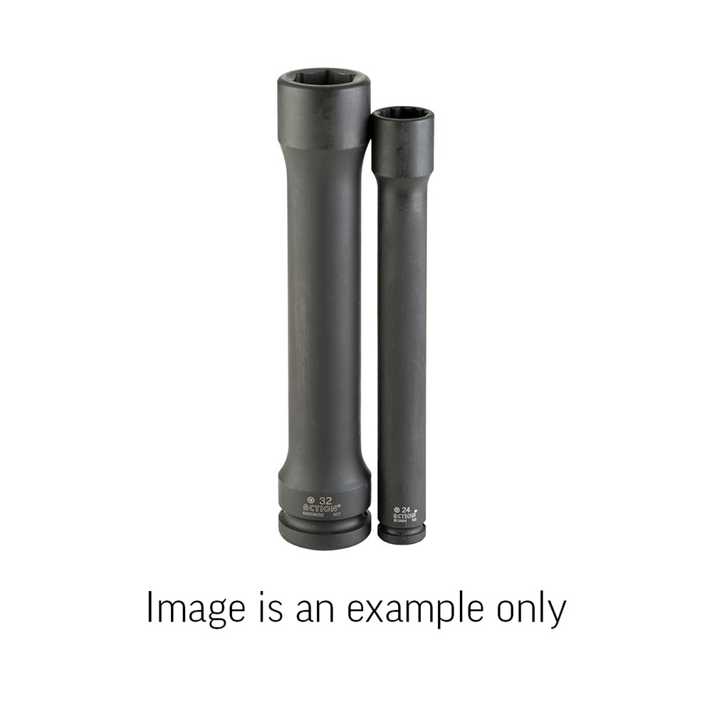 19mm 1/2" Drive 6-Point Metric Impact Tube Socket - 250mm