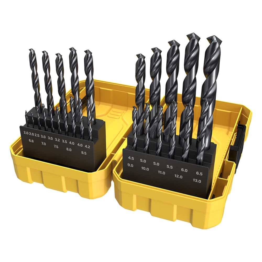 26 Piece | Alpha Black Series Site Ready Metric Tuffbox Pro Drill Set
