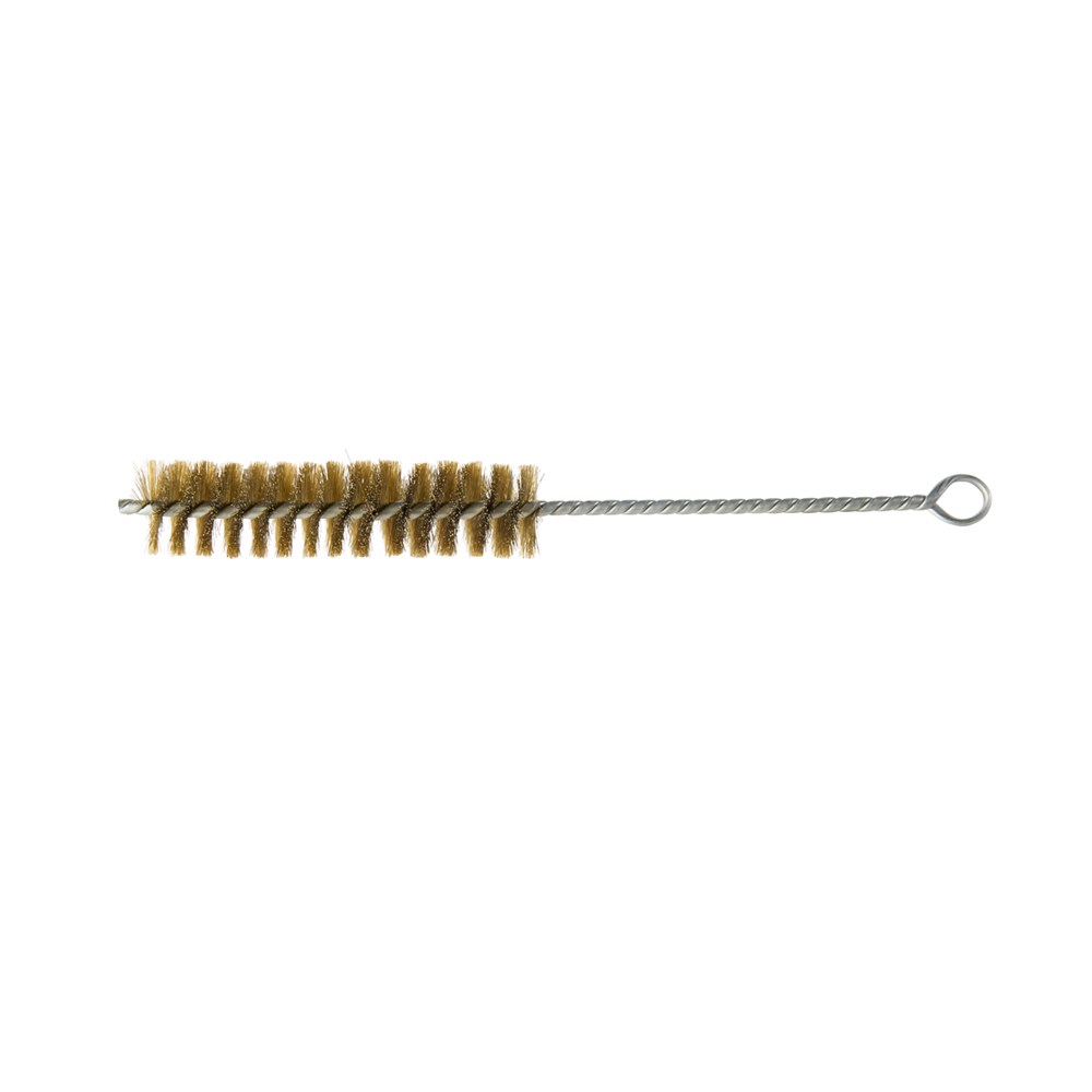 Tube Brush Brass 0.11mm Wire 32mm Dia Heavy Duty with Twisted Wire Handle - Bulk