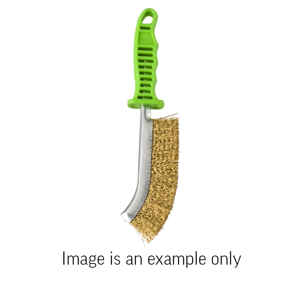 [170-HNJ-92 7318920-20] Hand Brush 0.35 Brass Wire GN - Carton (20)