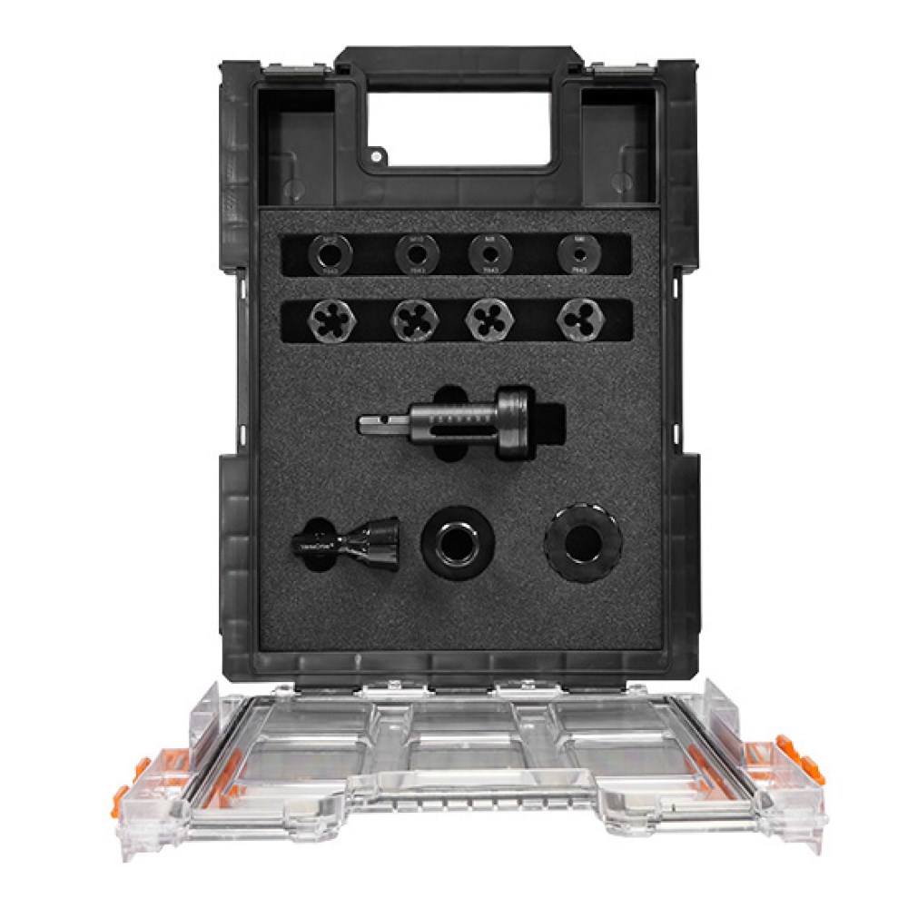 VersaDrive 12 Piece ImpactaDie Imperial Kit - including Adapter/Collar 1/4, 5/16, 3/8, 1/2" UNC