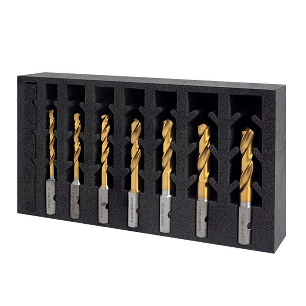 VersaDrive Cobalt Drill Set;5,6,6.8,8.0,8.5,10,10.2mm