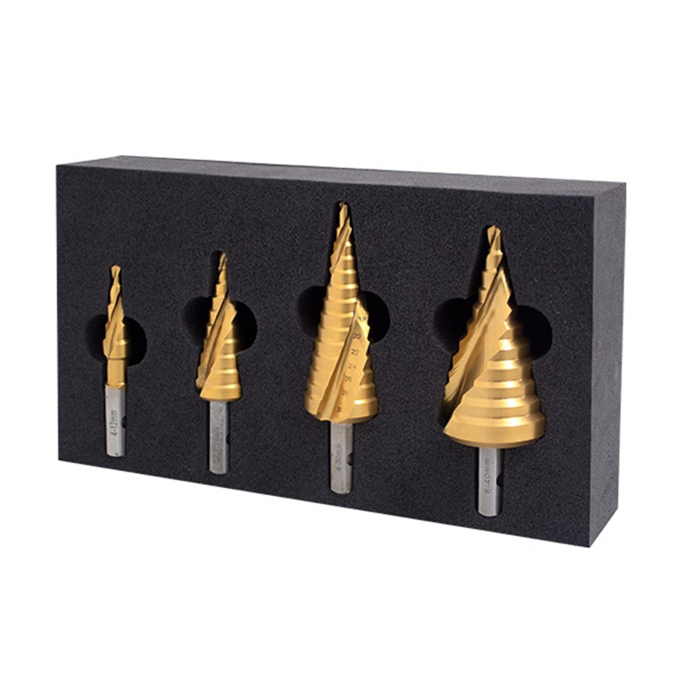 VersaDrive Step Drill Bit Set: 12, 22, 30, 40mm