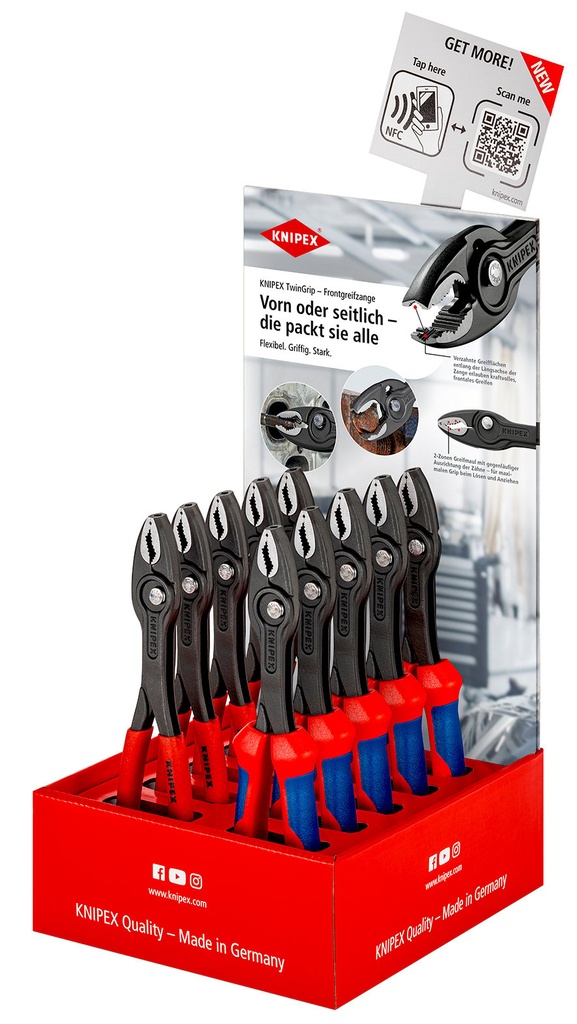KNIPEX TWINGRIP COUNTER DISPLAY 10 PCE