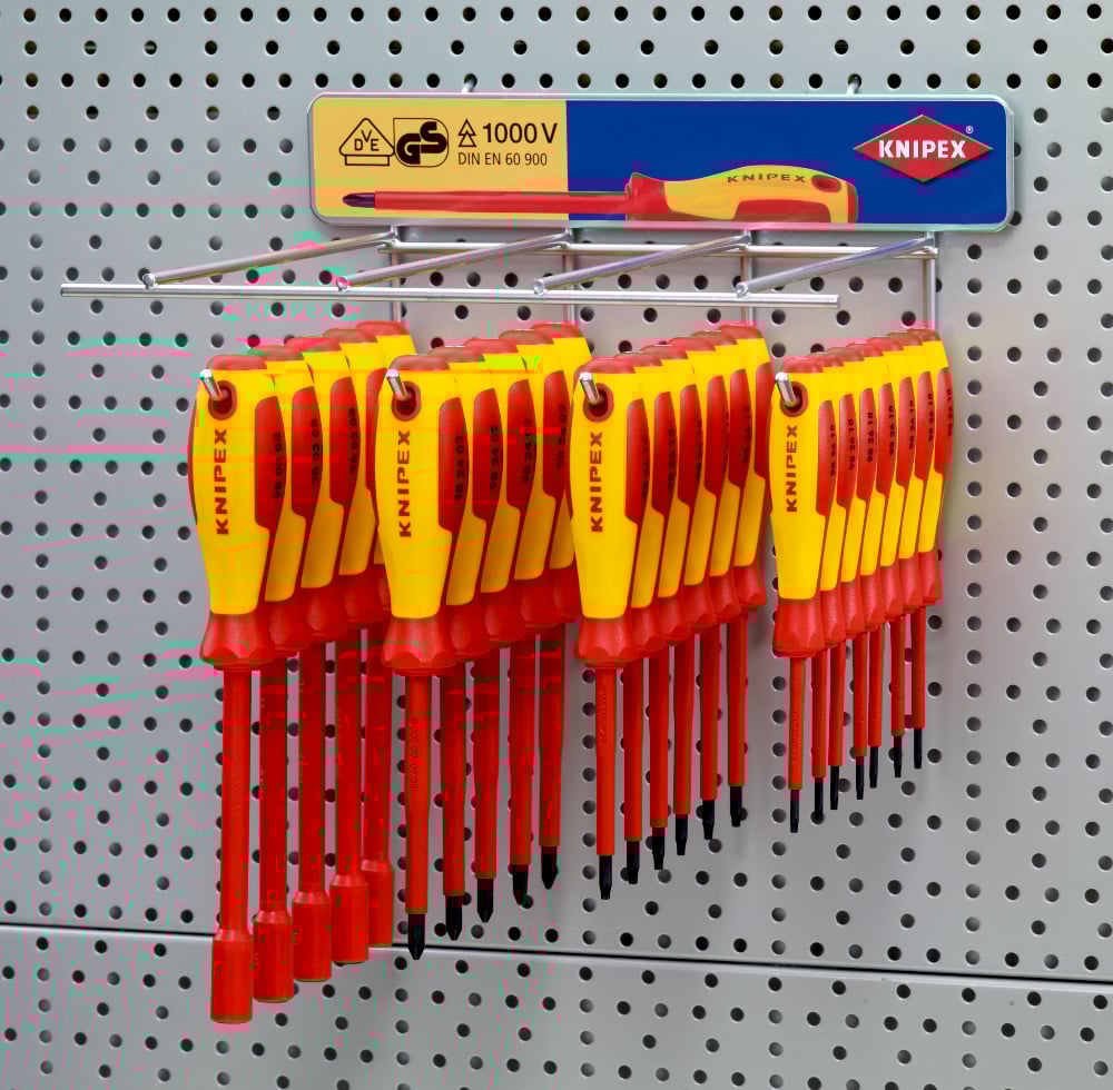 [180-0019346] KNIPEX 1000V SCREWDRIVER RACK