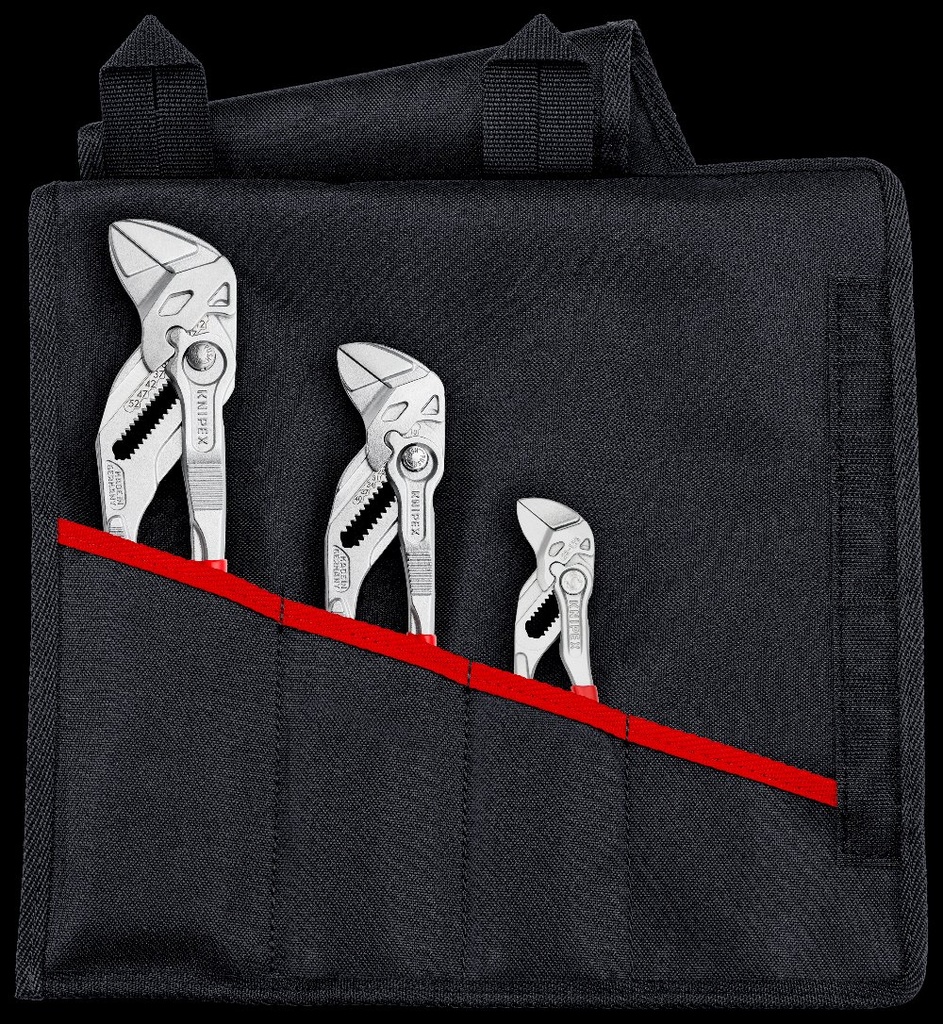 KNIPEX PLIERS WRENCH SET TOOL ROLL 3PC