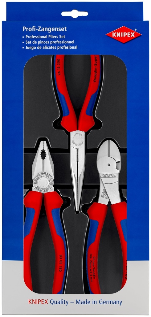 KNIPEX CHROME ASSEMBLY PACK 3PC