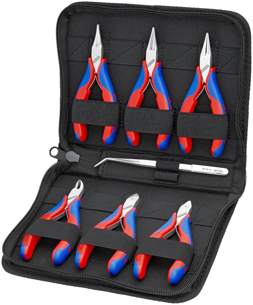KNIPEX ELECTRONICS PLIERS SET 6 PC