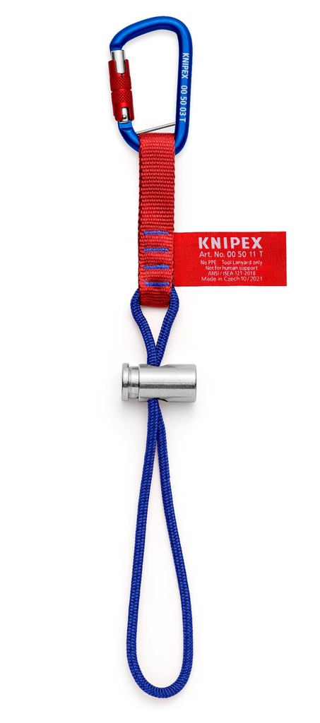 [180-005013TBK] KNIPEX ADAPT STRAP W FIXATED CARABINER